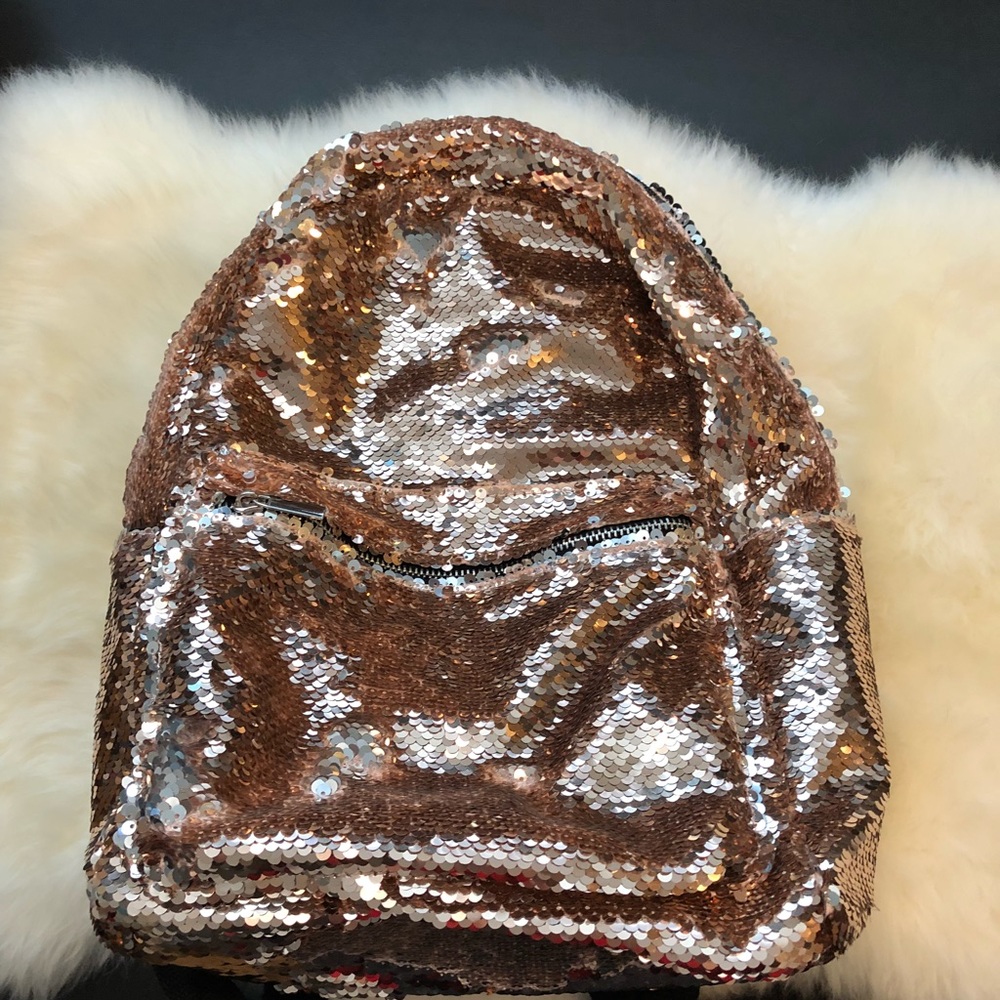 NEW⭐️Rose Gold & Silver Backpack
